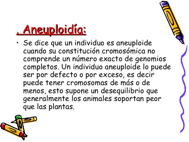 aneuploidia y poliploidia